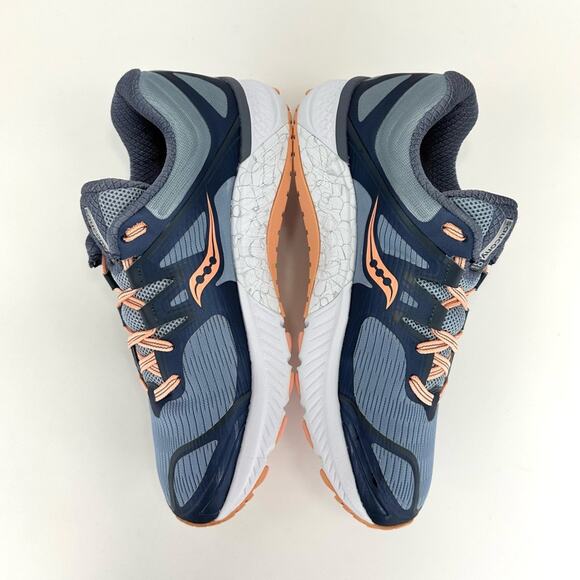 Saucony Guide ISO Everun Women Running Shoes Size 10 Blue/Peach/Gray Knit Comfy - Picture 13 of 16